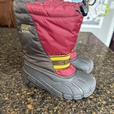 SOREL Cub 13 Toddler Kids Brown Maroon Insulated Waterproof Winter Snow Boots