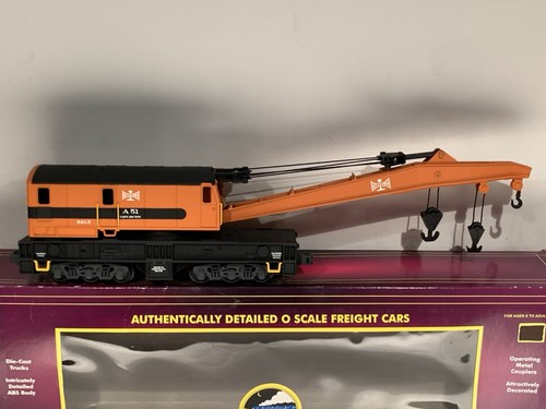 MTH PREMIER BESSEMER & LAKE ERIE KRANWAGEN! O SCALE WRECKER BOOM B&LE CUSTOM - Bild 10 von 20