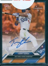 Tommy Edman  2024 Topps Now World Series Champions #WS-14C Red Parallel Auto 2/5