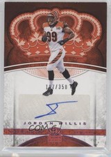 2017 Panini Preferred Crown Royale Rookie Pink /350 Jordan Willis #33 Auto w5b