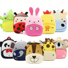 1PC Toddler Plush Cartoon Backpack   Cute  Lightweight Mini Travel Bag for Kids