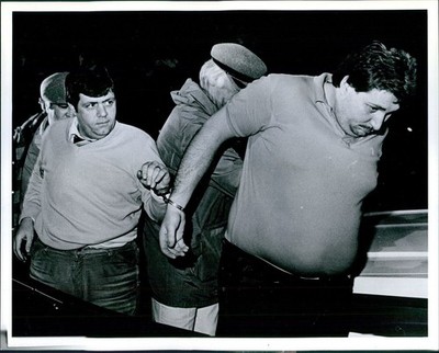1984 Gambling Raid Prisoners Fulton North End Gaming City Workers Photo 8x10