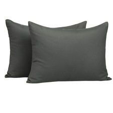 NTBAY Zippered Toddler Pillowcases 13x18 Inch Pack of 2 , Dark Grey