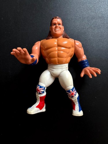 Vintage 1992 Hasbro WWF Buldog brytyjski Figurka akcji Luźna - Seria 4 - Zdjęcie 1 z 2