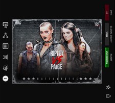DIGITAL Topps WWE Slam 21 MATCHMAKERS - RHEA RIPLEY VS PAIGE