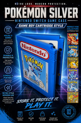 Nintendo Switch Spielehülle Custom Made Cartridge Style Halter für 12 Spiele