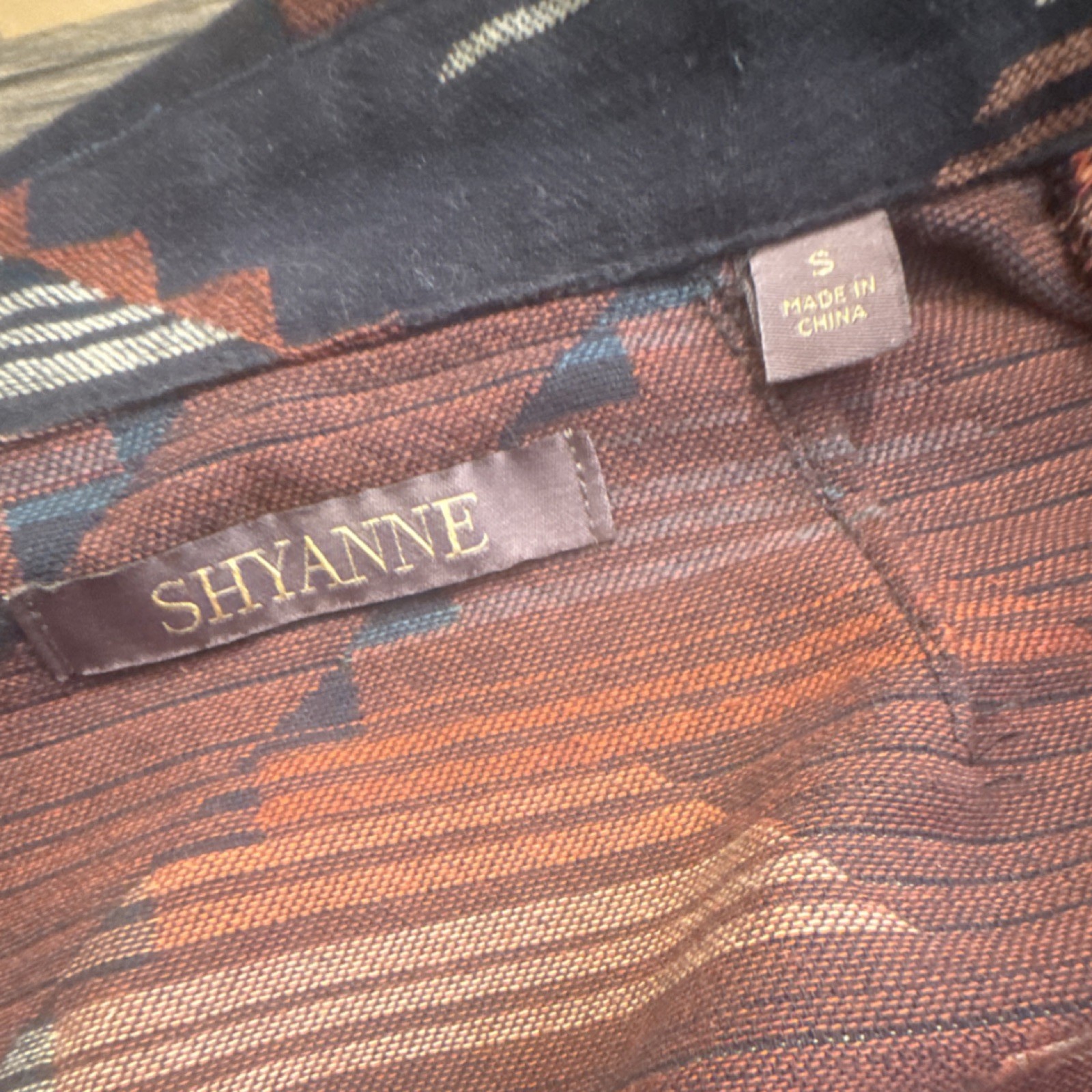Shyanne Aztec Pattern Button Collared Jacket Pock… - image 8