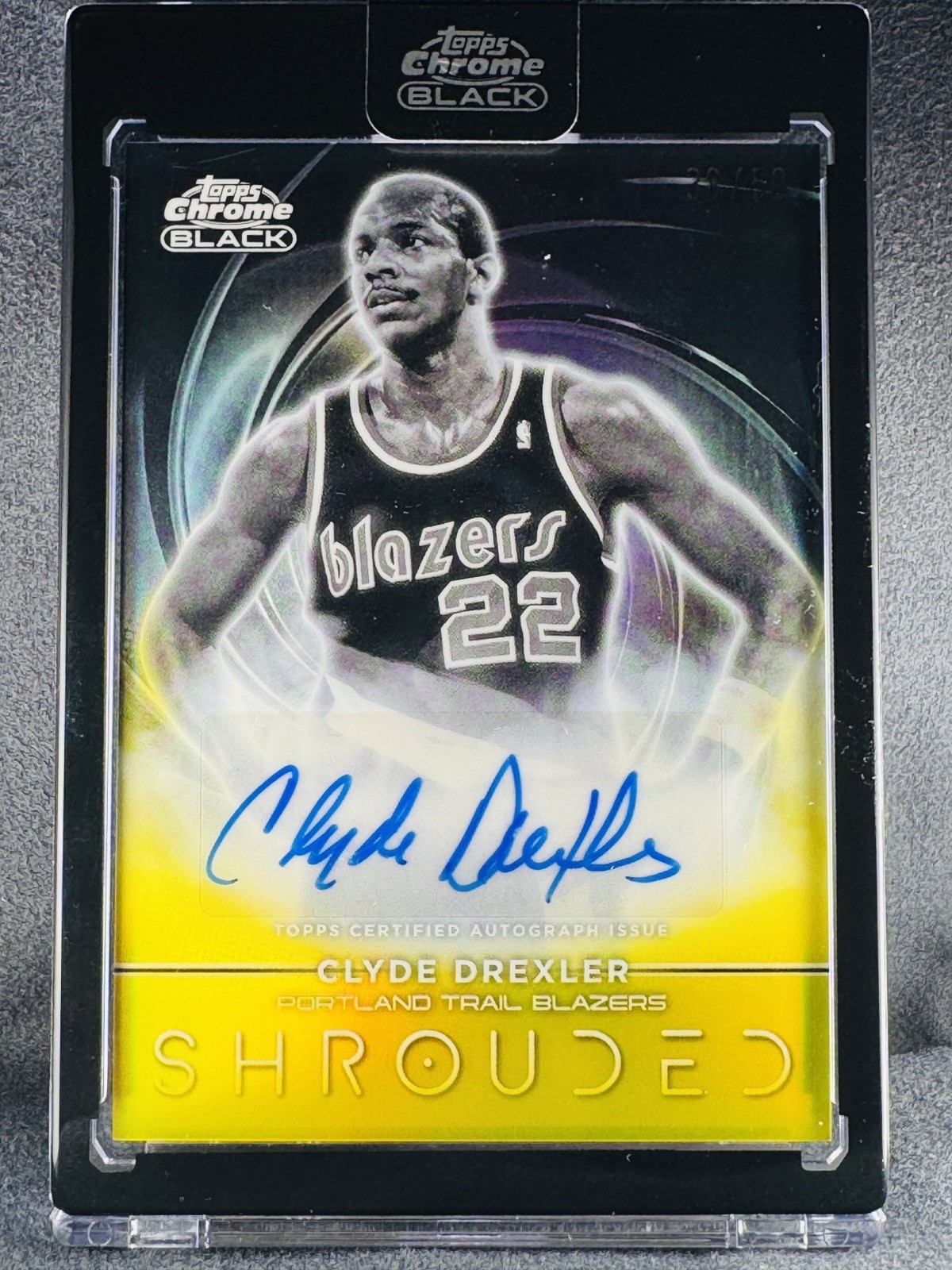 Topps Chrome Black 2025-26 Clyde Drexler Blazers SS-CD Auto /50