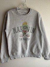 Official Vintage Looney Tunes Marvin the Martian Sweatshirt Faded  Distressed