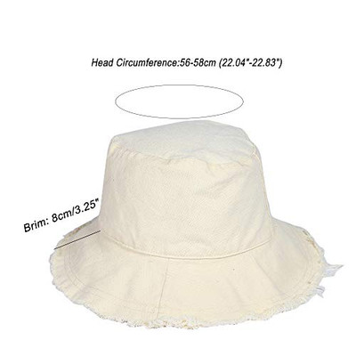 Bucket-Hat-Distressed Washed Retro-Fisherman-Cap Summer  display picture 1