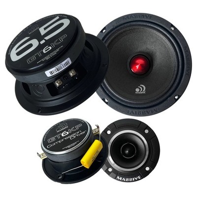 Massive Audio GT6KP 6.5'' GT Series Component Pro Audio Speakers