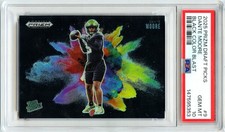 DANTE MOORE RC 2025 PANINI PRIZM DRAFT BLACK COLOR BLAST ROOKIE SSP #9 PSA 10