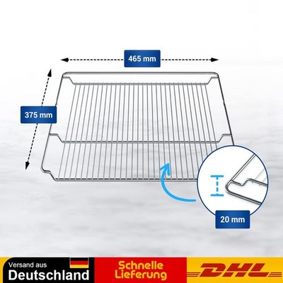 46,5x37,5x2cm Backgitter Grillrost für AEG Bosch Siemens Backofen Universal