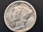 1916 S Mercury Dime 10c High Grade AU+/UNC Uncirculated