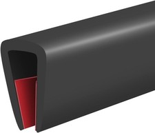 Rubber Edge Trim, Self-Adhesive Rubber Edge Protector for 3/16" Glass and Flexig