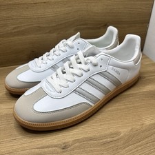 Adidas Samba OG Women s Size 9.5 White Grey Shoes NWOB