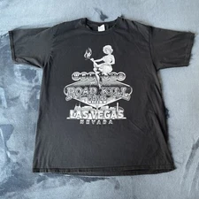 Road Kill Grill Las Vegas John Mull's Men’s Black Short Sleeve  T-Shirt Large