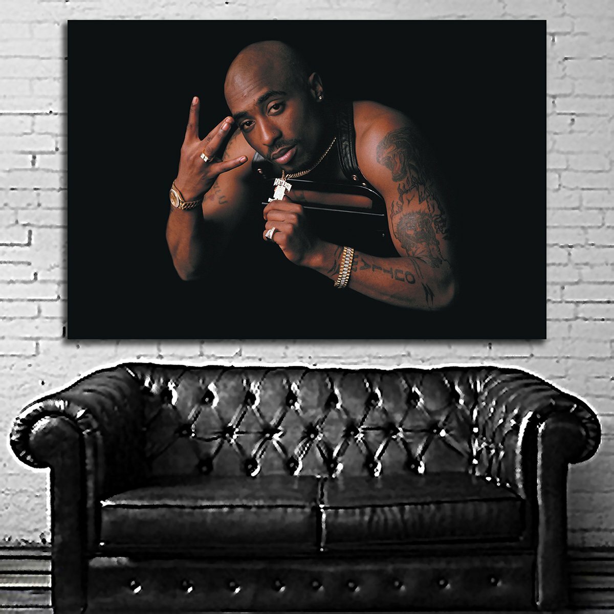 EB052 Tupac 2Pac Rap Hip Hop Art Music Musician Poster and Canvas