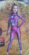 XX 18516 Pink Power Ranger Woman Costume Bodysuit Body Skin Suit Disguise