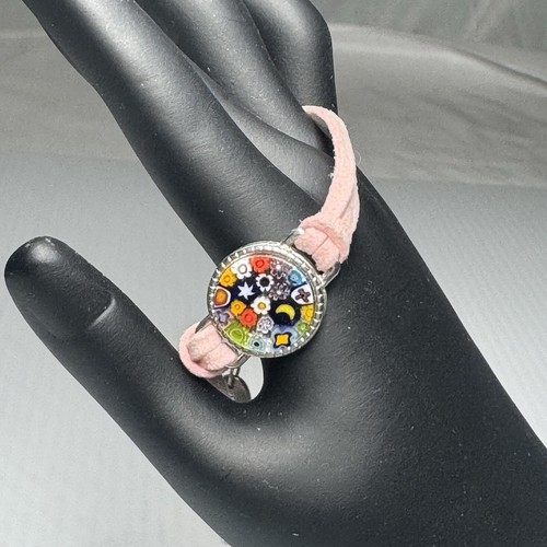 GlassOfVenice Lauretta Murano Glass Millefiori Bracelet - Pink
