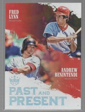 2018 Panini Diamond Kings #PP14 Andrew Benintendi / Fred Lynn Past and Present