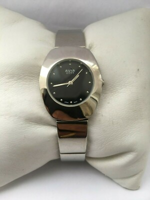 Avia 2000 Womens Black Dial Quartz Bracelet Watch