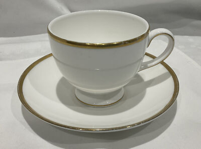VINTAGE WEDGWOOD CALIFORNIA ENGLISH BONE CHINA TASSE UNTERTASSE NACHMITTAGSTEE PARTY 