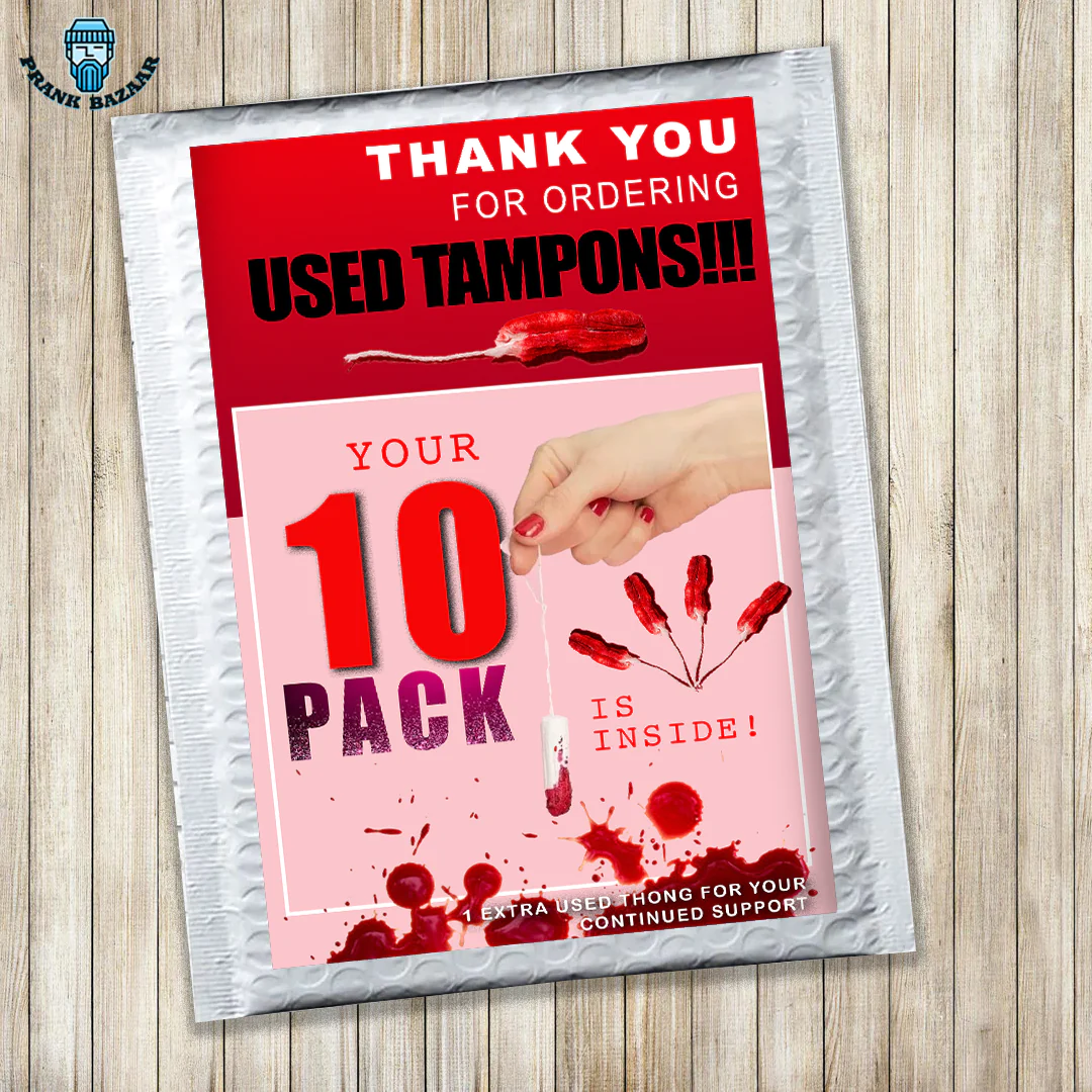 Used Tampons 10 Pack Prank Send anonymously, Prank Your Friends eBay