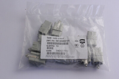 Harting type Han Q 5/0 F 67D480R02 Buchseneinsatz 10 Stück
