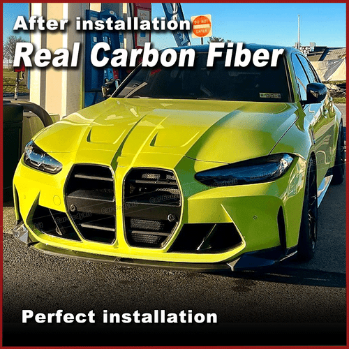 Labio delantero de carbono parachoques delantero labio del alerón se adapta a BMW G80 M3 G82 G83 M4 - Imagen 4 de 12