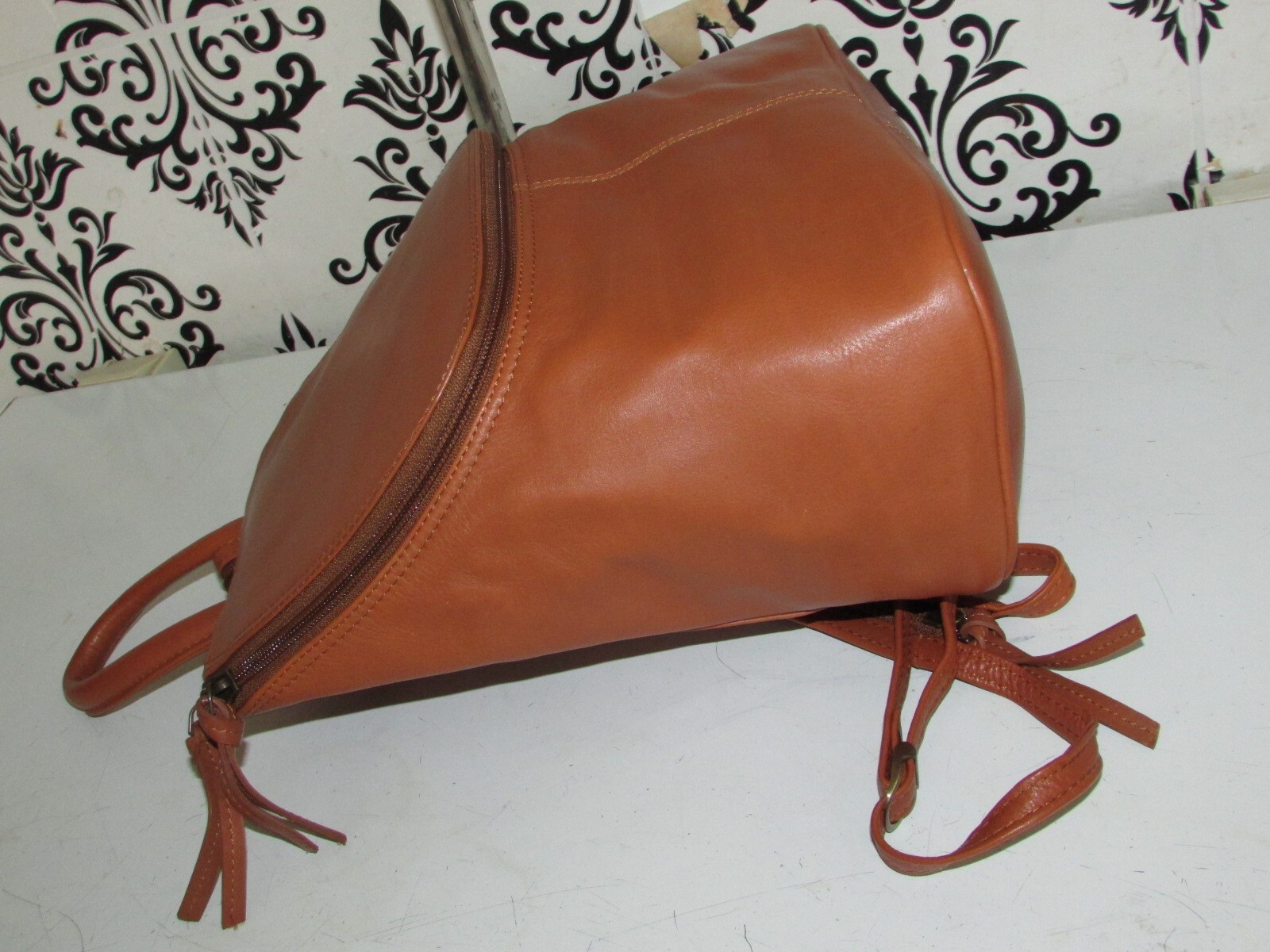 BRAND NEW JOBIS REAL LEATHER BACKPACK SLOUCH GRAB SHOULDER HANDBAG