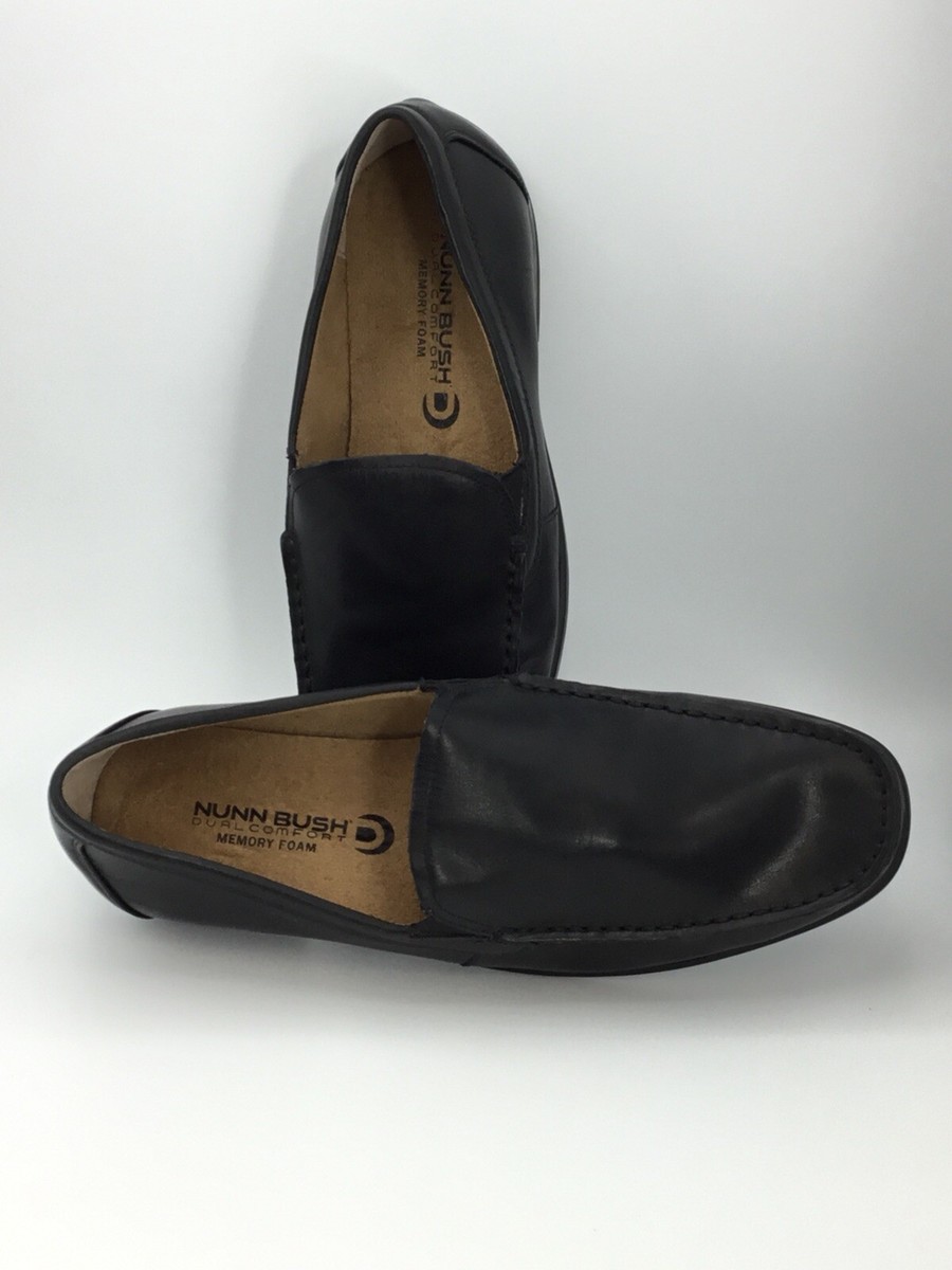 NUNN BUSH Mens 10 M Black Shoes Loafer Dual Comfort Memory  display picture 3