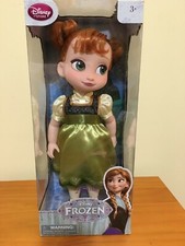 New Disney Store Frozen Anna Doll 16" Animators Collection Toddler 2013