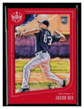 2019 Panini Diamond Kings Framed Red #79 Jacob Nix