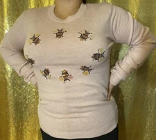 Vinizbena. Blusa De Moda, Abejas .  Regular size (S) Color Rosa (Damas)3D.