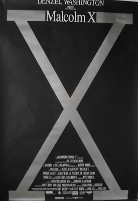 DS893 - GEROLLT 84x120 cm  MALCOLM X - Denzel Washington