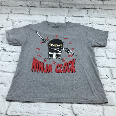 Route 66 Brand Ninja Clock Cotton Polyester T Shirt Size M Medium Boys Youth