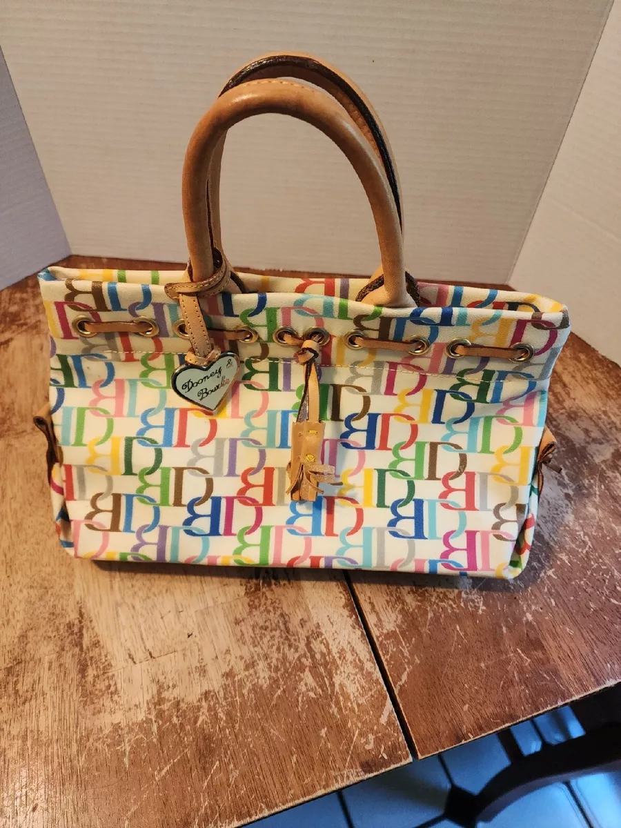 Rare Vintage Colorful Dooney & Bourke Bag Y2K No Crossbody Strap