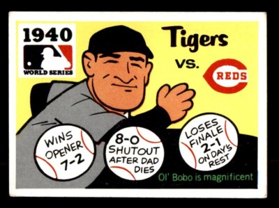 1971 Fleer World Series Baseball #38 1940 Tiger vs. Reds VG
