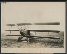 1919 "Curtiss Biplane Sets New World Speed Record", Sweeping Vintage Photo