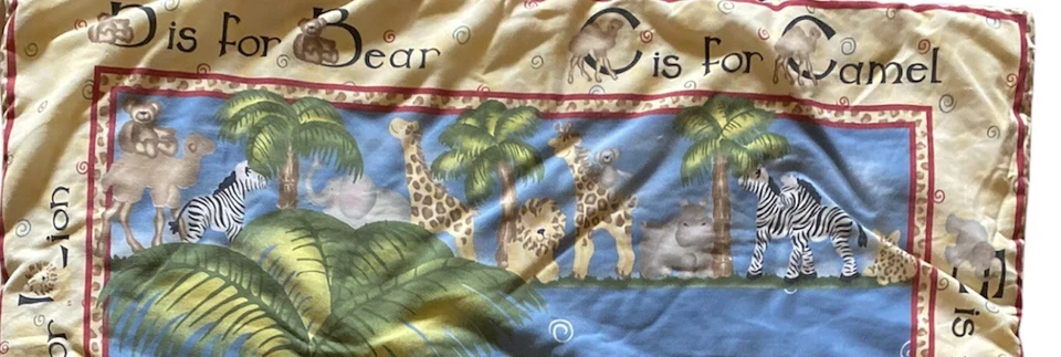 Edredón Edredón Hecho a Mano Animales de Zoo de Colección León Mono Jirafa Oso LEER Foto 4 de 4