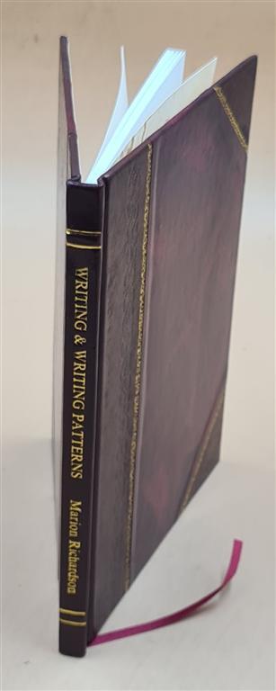 Writing & Writing Patterns Teacher'S Book 1935 By Marion Richardson Leatherbound