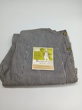 Vintage Sears Striped Overalls Union Md In USA Size 36 28 NOS With Original Tags