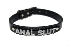 ANAL SL*T Bum Bottom Fetish Bondage Collar Fag Whore Sub Submissive Black Smooth