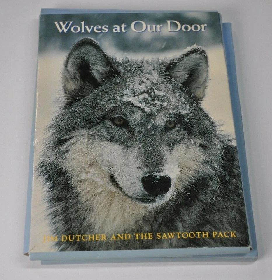 1998 Wolves at Our Door Greeting Cards Jim Dutcher 8 Cards w 7 Envelop Discovery - Image 2 of 4