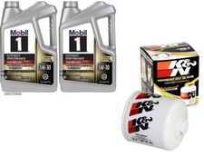 Mobil1 5w30 EP/HM Adv Full Syn Motor Oil - 10 Quarts w/K&N HP-2004 Oil Filter