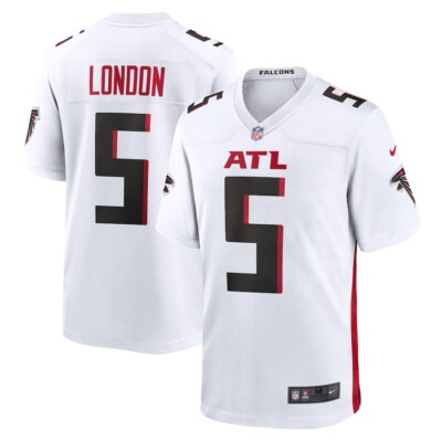 Atlanta Falcons Drake London #5 Nike Men's White Official NFL Game Jersey 