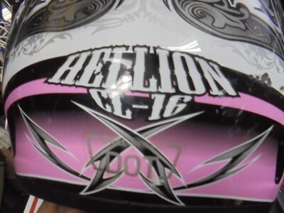 hjc cl 16 helmet pink HJC Helmets HELLION CL16 Full Face Motorcycle Helmet | Pink Black Gray |  Size S | Snell Approved | Polycarbonate