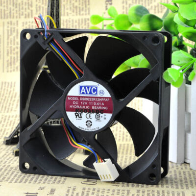 AVC 9025 12V 4-pin / line DS09225R12HPFAF PWM CPU cooling chassis fan #W1