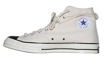 Sz 14 Natural Black Converse Chuck 70 HI x ESSENTIAL Fear of God